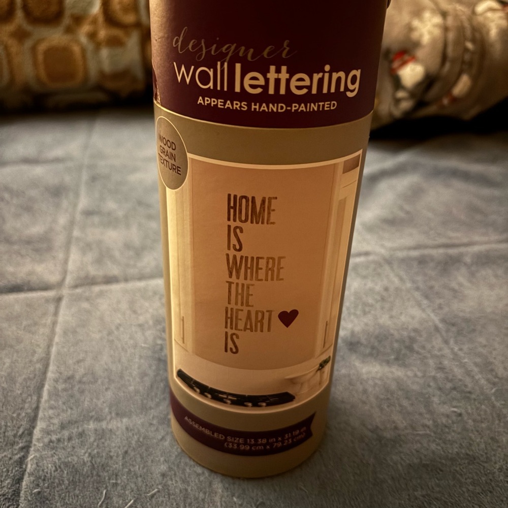 Designer Wall Lettering with Heart Design